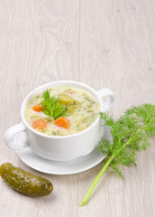Polnische Gurkensuppe