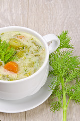 Polnische Gurkensuppe