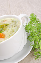 Polnische Gurkensuppe