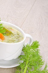 Polnische Gurkensuppe