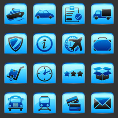 button Blue Transportation