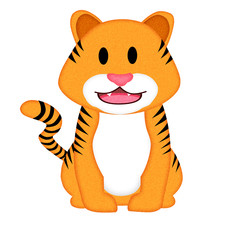 Applique  work in the form of lion from a fabric