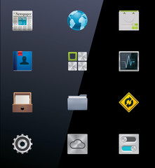 Vector mobile devices icons. Part 2