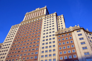 modern buildings in Madrid, Spain