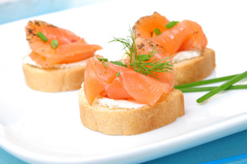 Lachs, Brot