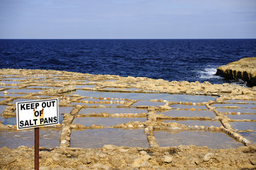 Xwejni saltpans, Gozo, Malta