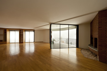interior, empty big apartment
