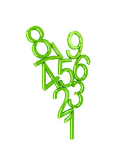 Pyramid made of numbers.