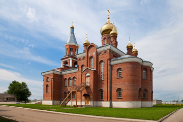 View of beautiful church in Samara region, Russia