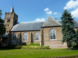 Fototapeta na wymiar The church of Nieuwe Tonge in the Netherlands