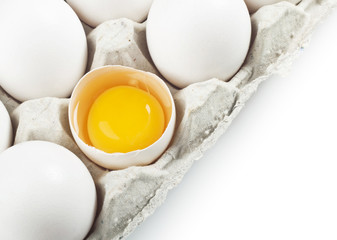 white eggs