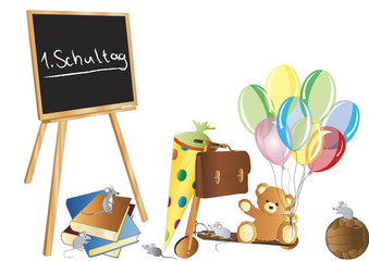 Schulanfang mit Teddybär