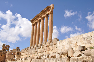 Temple of Jupiter in Baalbek at Baalbek, Lebanon. © mikasek