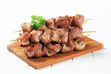 Pork skewers