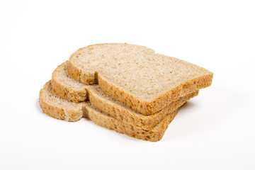 Three slices of dutch whole wheat bread