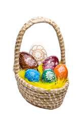 Eggs in Easter Basket