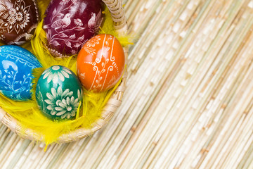 Eggs in Easter Basket