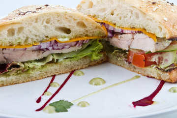 Sandwich with meat