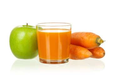 Carrot and apple juice