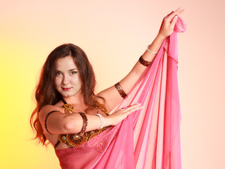 Beautiful exotic belly dancer