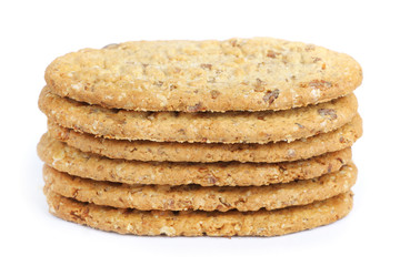 Oval-shaped cookies