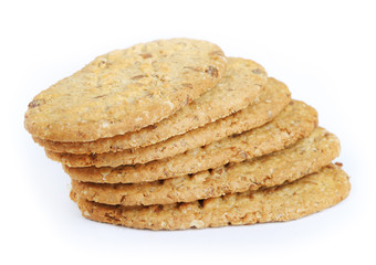 Oval-shaped cookies