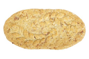 Oval-shaped cookie