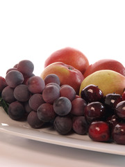 Healthy eating with fresh fruits