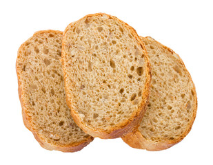 three slices of bread
