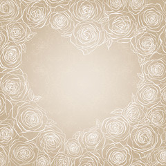 Template frame design for card