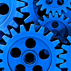 blue gears
