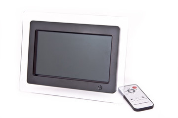 Digital photo frame on an isolated background