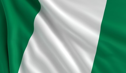 Obraz premium Flag of Nigeria