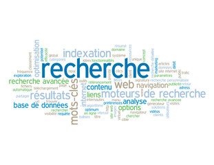 Nuage de Tags "RECHERCHE" (web internet moteur chercher trouver)