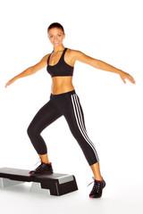 Aerobic-Workout mit dem Stepper