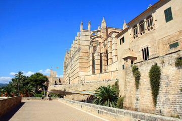 Mallorca cathedral, in Palma de Mallorca, Spain