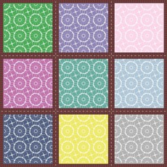 seamless background with patchwork