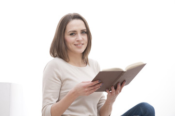 woman who reads a book