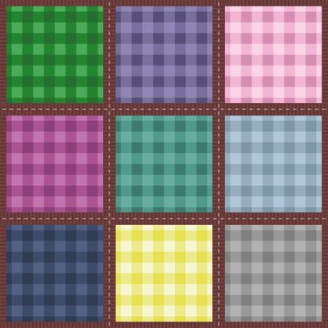 seamless background with patchwork