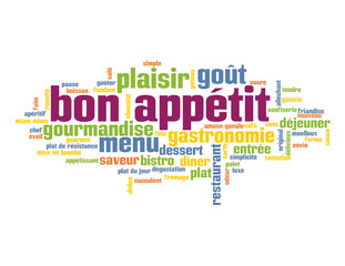 Nuage de Tags "BON APPETIT" (gastronomie restaurant dessert)