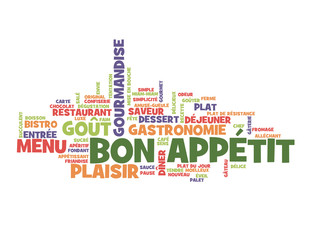 Nuage de Tags "BON APPETIT" (restaurant gastronomie menu repas)