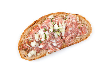 Hackepeter - Ground meat with bread