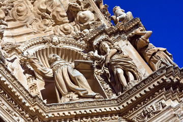Fototapeta na wymiar church in Majorca at Palma de Mallorca Spain