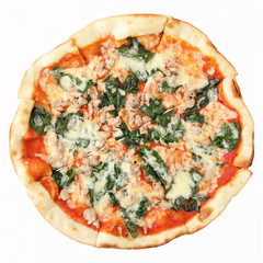 Pizza with Spinach and Chicken