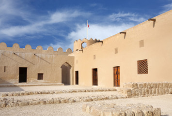Western part of Riffa Fort Bahrain, inside view