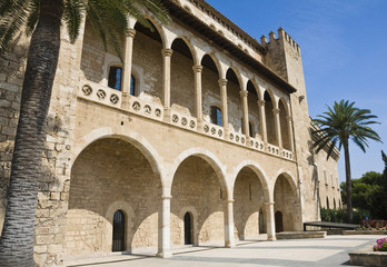 Obraz premium Almudaina palace in Palma de Mallorca,Majorca island from Spain