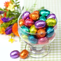 Easter chocolate eggs