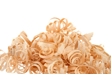 Wood chips isolated