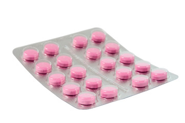 Packaging pills isolated