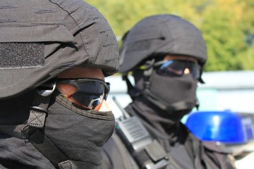 Two policemen, a special unit